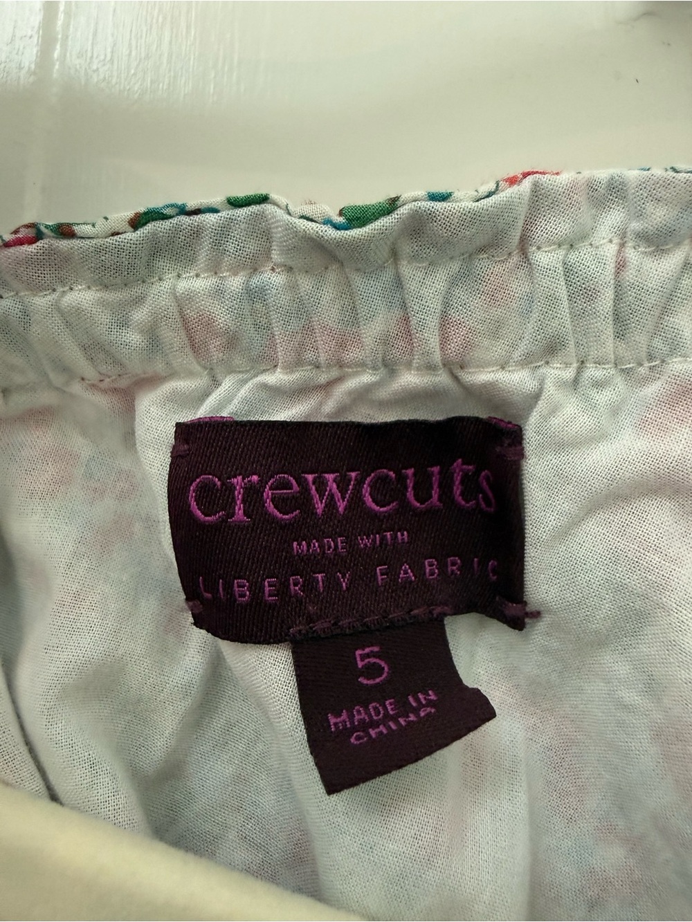 Crewcuts White Floral-Print Kids Shorts
